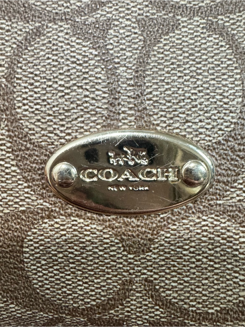 Coach Signature C Embossed Leather Hobo Shoulder Bag - Picture 6 of 9